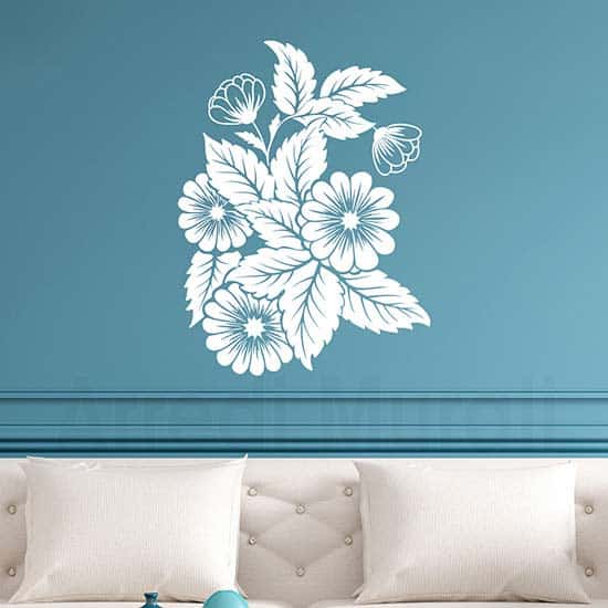Adesivi Murali Autoadesivi Con Alberi E Fiori Di Ciliegio - Decorazione Da Parete In PVC Per Soggiorno, Camera, Mobili - 2 Pezzi 30x60cm