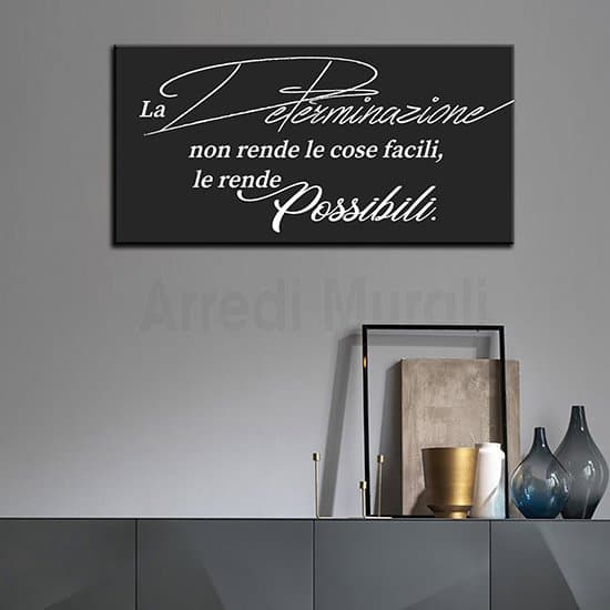 Stampa Su Tela LEXSIVO Con Stella Marina E Scritta Make A Difference | Quadro Motivazionale 30,5x38 Cm | Pronto Da Appendere